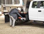 Gloss Black Diamond Tread Aluminum Underbody Truck Tool Box Series - 1725130 - Buyers Products