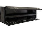 GLOSS BLACK DIAMOND TREAD ALUMINUM PICK-UP TRUCK CONTRACTOR WITH LOWER DOOR TOPSIDER TRUCK TOOL BOX SERIES