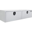 WHITE STEEL UNDERBODY TRUCK TOOL BOX WITH 3-POINT LATCH SERIES