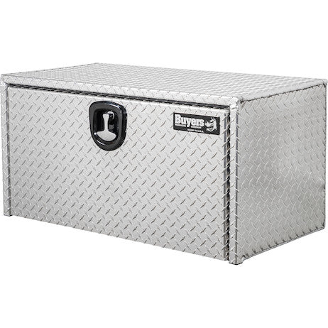 18x18x36 Inch Diamond Tread Aluminum Underbody Truck Box with 3-Pt. Latch