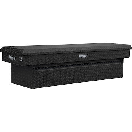 18x20x71 Inch Textured Matte Black Diamond Tread Aluminum Crossover Truck Tool Box