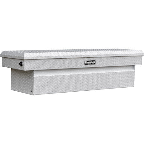 18x20x71 Inch Gloss White Diamond Tread Aluminum Crossover Truck Tool Box