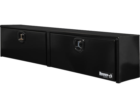 16x13x72 Inch Black Smooth Aluminum Topsider Truck Box