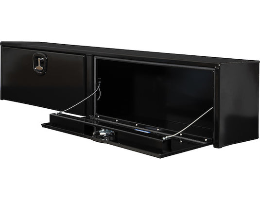 16x13x72 Inch Black Smooth Aluminum Topsider Truck Box