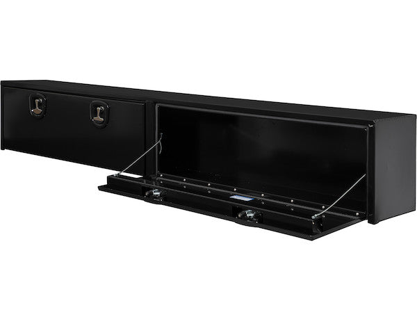 Load image into Gallery viewer, 16x13x72 Inch Black Smooth Aluminum Topsider Truck Box
