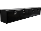 GLOSS BLACK SMOOTH ALUMINUM TOPSIDER TRUCK TOOL BOX SERIES