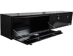 Load image into Gallery viewer, GLOSS BLACK SMOOTH ALUMINUM TOPSIDER TRUCK TOOL BOX SERIES
