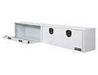 GLOSS WHITE SMOOTH ALUMINUM TOPSIDER TRUCK TOOL BOX SERIES