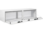 GLOSS WHITE SMOOTH ALUMINUM TOPSIDER TRUCK TOOL BOX SERIES