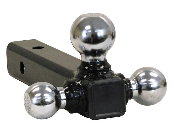 Load image into Gallery viewer, Tri-Ball Hitch Tubular Shank With Chrome Balls
