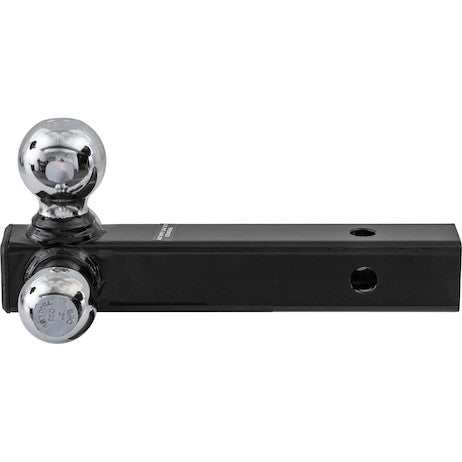 Tri-Ball Hitch Tubular Shank With Chrome Balls