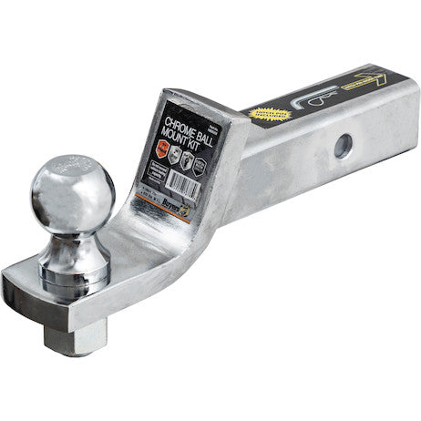 Load image into Gallery viewer, 2 Inch Chrome Ball Mount Kit With 2 Inch Shank And 2 Inch Drop-Cotter Pin Hitch
