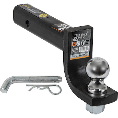 Load image into Gallery viewer, 2 Inch Black Ball Mount Kit With 2 Inch Shank And 4 Inch Drop-Cotter Pin Hitch
