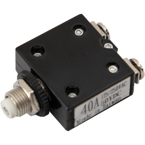 CIRCUIT BREAKER,40 AMP,MANUAL RESET PUSH