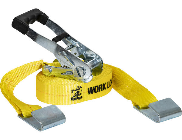 Load image into Gallery viewer, 30 Foot Commercial Grade Ratchet Strap with Soft Rubber Grips - Flat Hooks, Full Cut Case (4 Pieces Per Case)
