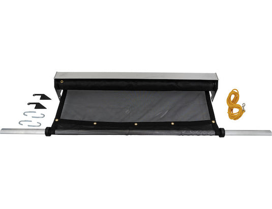 Aluminum Tarp System With Solid Tarp 7 x 15 Foot, 91 Inch Width