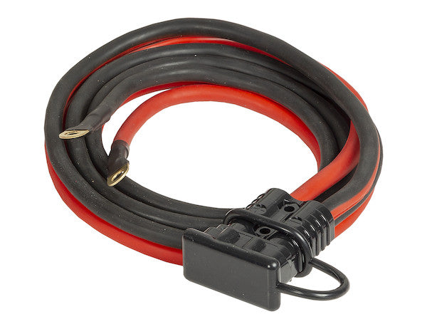Load image into Gallery viewer, 6 Foot Long Battery Side Booster Cables With Blue Quick Connect
