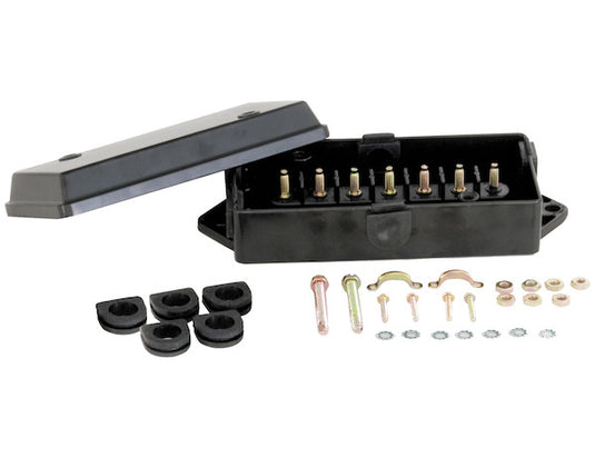 ABS Electrical Junction Box With 7 Color Coded Terminals