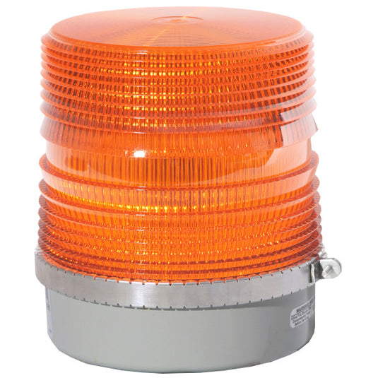 Class I LED Beacons with S-Link, Metal-Base LED Beacon, Class I, Permanent, Amber - 79293 - Grote