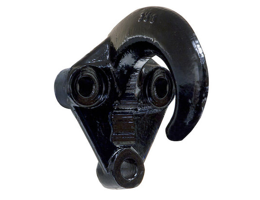 3- Hole Black Powder Coated Drop Forged Bolt-On Heavy-Duty Towing Hook