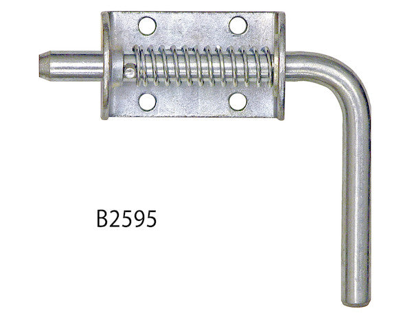 Load image into Gallery viewer, 1/2 Inch Zinc Plated Spring Latch Assembly with Short Handle - 1.75 x 5.19 Inch
