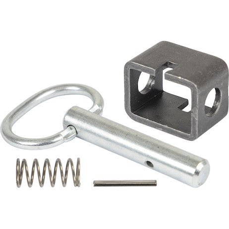 Load image into Gallery viewer, 5/8 Inch Weld-On Spring Latch Assembly-Plain Tube - 2.53 x 4.68 Inch-Unassembled

