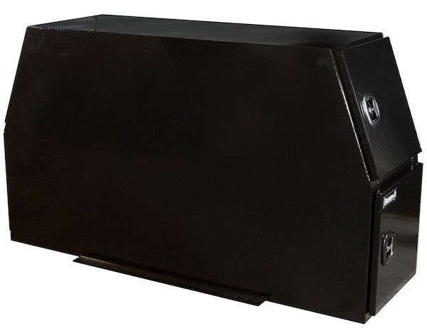 Load image into Gallery viewer, GLOSS BLACK STEEL BACKPACK TRUCK TOOL BOX SERIES WITH FLAT FLOOR AND COMPRESSION LATCHES
