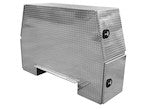 DIAMOND TREAD ALUMINUM BACKPACK TRUCK TOOL BOX SERIES WITH OFFSET FLOOR