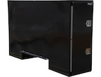 GLOSS BLACK STEEL STRAIGHT SIDE BACKPACK TRUCK TOOL BOX SERIES WITH OFFSET FLOOR