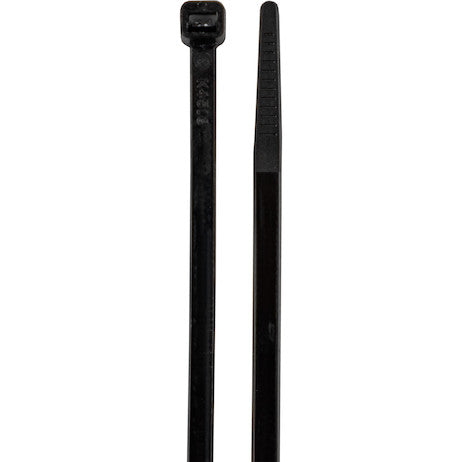 Load image into Gallery viewer, 0.180 x 11 Inch Black Weather Resistant Zip Ties - 50 Pound, 100 Pieces
