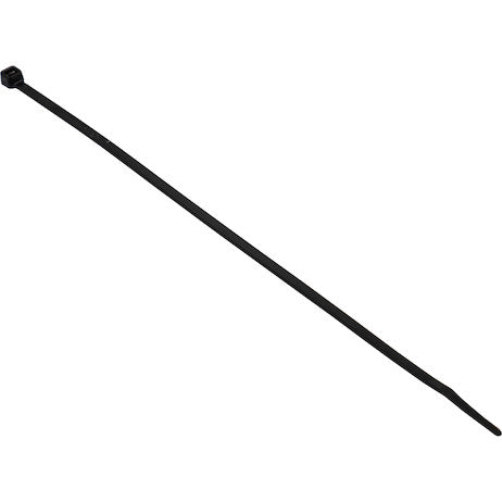 Load image into Gallery viewer, 0.180 x 11 Inch Black Weather Resistant Zip Ties - 50 Pound, 100 Pieces
