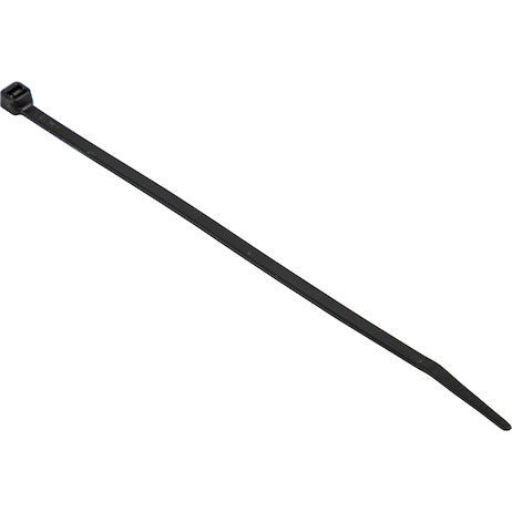 0.180 x 11 Inch Black Weather Resistant Zip Ties - 50 Pound, 100 Pieces