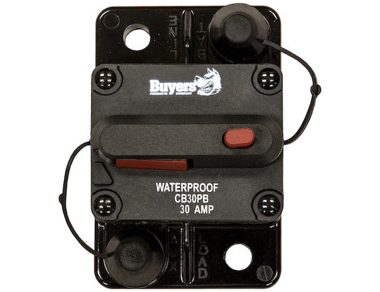 30 Amp Circuit Breaker With Manual Push-to-Trip Reset