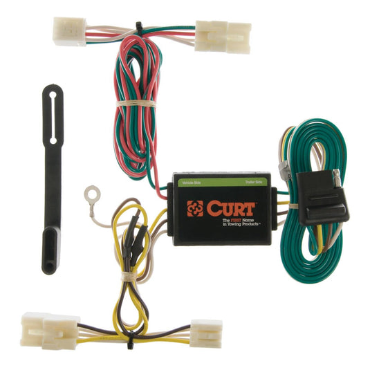 CURT 4-Flat Custom Wiring — 2001-2012 Hyundai Elantra/Santa Fe - CUR-55310 - Absolute Autoguard
