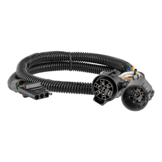 CURT 4-Flat Custom Wiring (t's Into Uscar) — 1997-2026 Multi-Vehicle - CUR-55384 - Absolute Autoguard