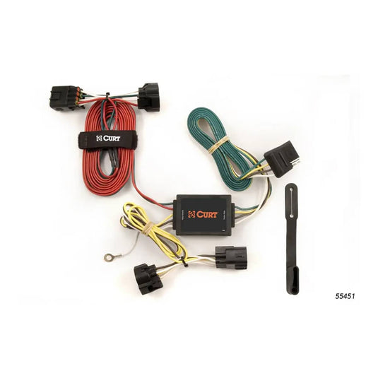 CURT Custom Wiring Harness, 4-Way Flat - 2005-2006 Jeep Grand Cherokee