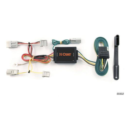 CURT 4-Flat Custom Wiring — 2003-2014 Acura & Honda - CUR-55502 - Absolute Autoguard