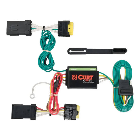 CURT Custom Wiring, 4-Way Flat, Sedan Without LED Taillights - 2014-2018 Nissan Versa