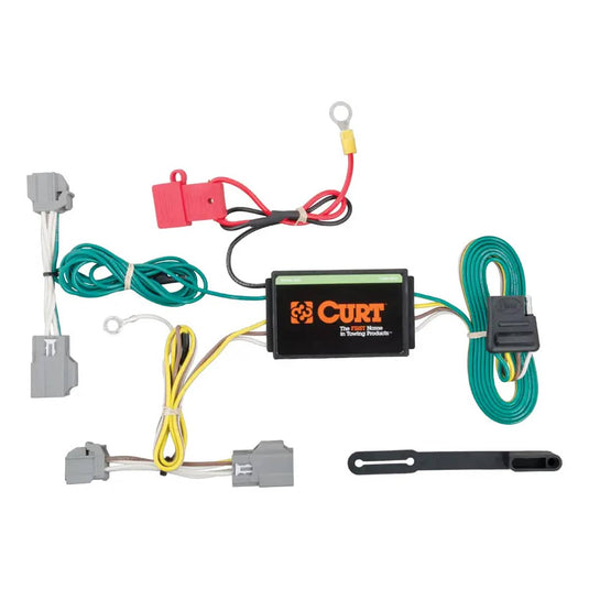 CURT Custom Wiring Harness, 4-Way Flat, Sedan - 2014-2019 Cadillac CTS