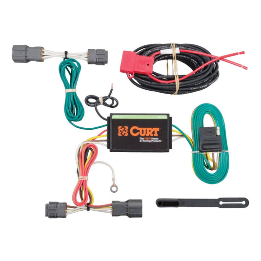 CURT 4-Flat Custom Wiring — 2007-2019 Kia Rondo/Soul - CUR-56220 - Absolute Autoguard