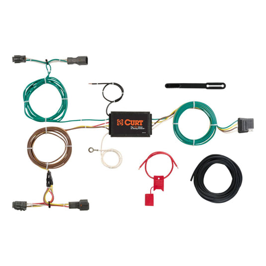 CURT 4-Flat Custom Wiring — 2014-2018 Kia Sorento - CUR-56256 - Absolute Autoguard