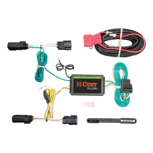 CURT 4-Flat Custom Wiring — 2013-2020 Lincoln MKZ - CUR-56258 - Absolute Autoguard