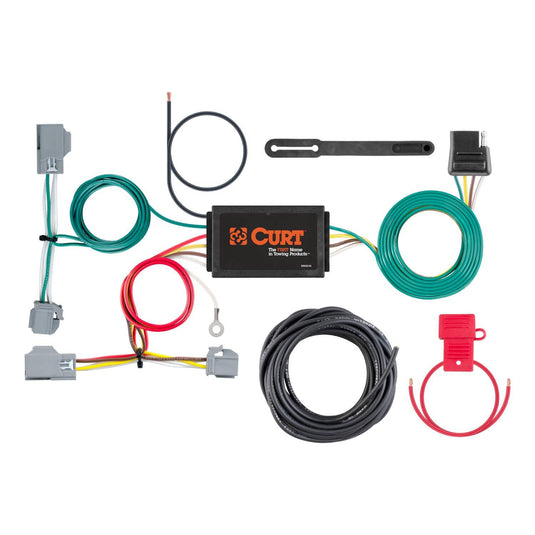 CURT 4-Flat Custom Wiring — 2010-2017 Volvo XC60 - CUR-56355 - Absolute Autoguard