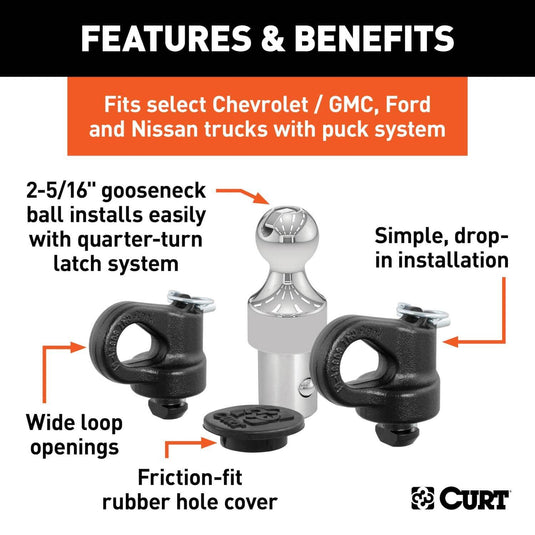 CURT OEM Puck System 2-5/16
