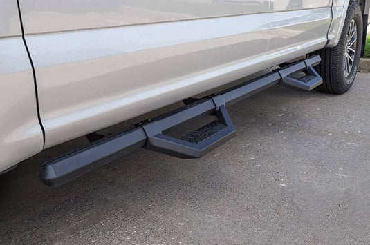 Dee Zee Hex Series Black Side Step Ext/Super Cab, Brackets Sold Separately - 2005-2026 Chevrolet Colorado & Ford F-150 & GMC Canyon & more