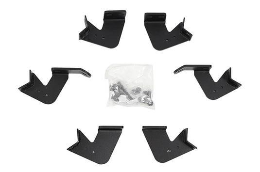 Dee Zee Hex Black Cab Length Nerf Steps Brackets - 2022-2025 Toyota Tundra