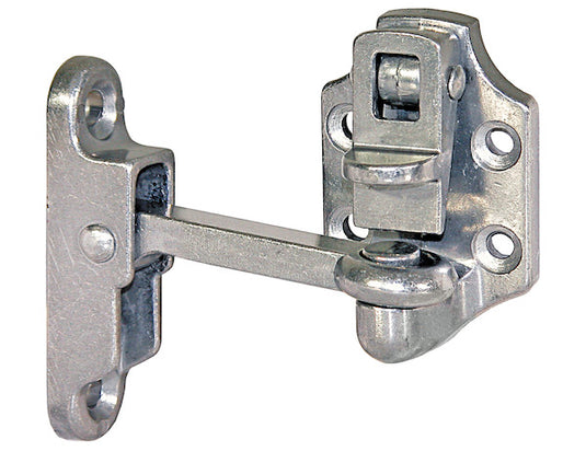 Heavy-Duty Aluminum Door Hold Back - 2 Inch Hook and Keeper