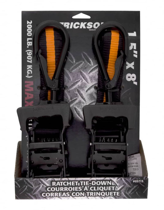 Erickson Ratcheting Tie-down Big Hook (2) 1.5