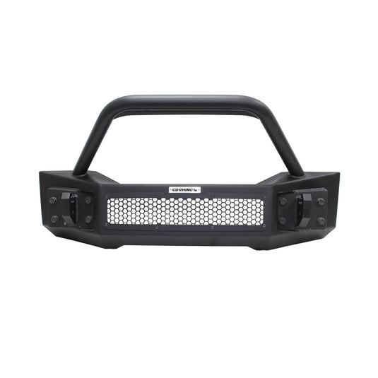 Go Rhino Front Bumper with Tubular Override Bar — 2007-2026 Jeep Gladiator/Wrangler/Wrangler JK - GOR-331101T - Absolute Autoguard