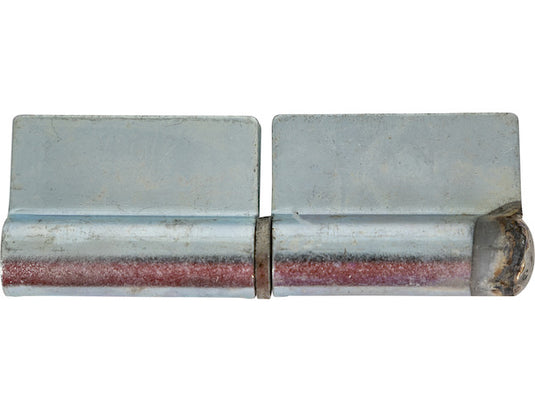 Steel Weld-On Butt Hinge with 3/8 Stainless Pin - 1.25 x 4 Inch-Zinc Plated-RH